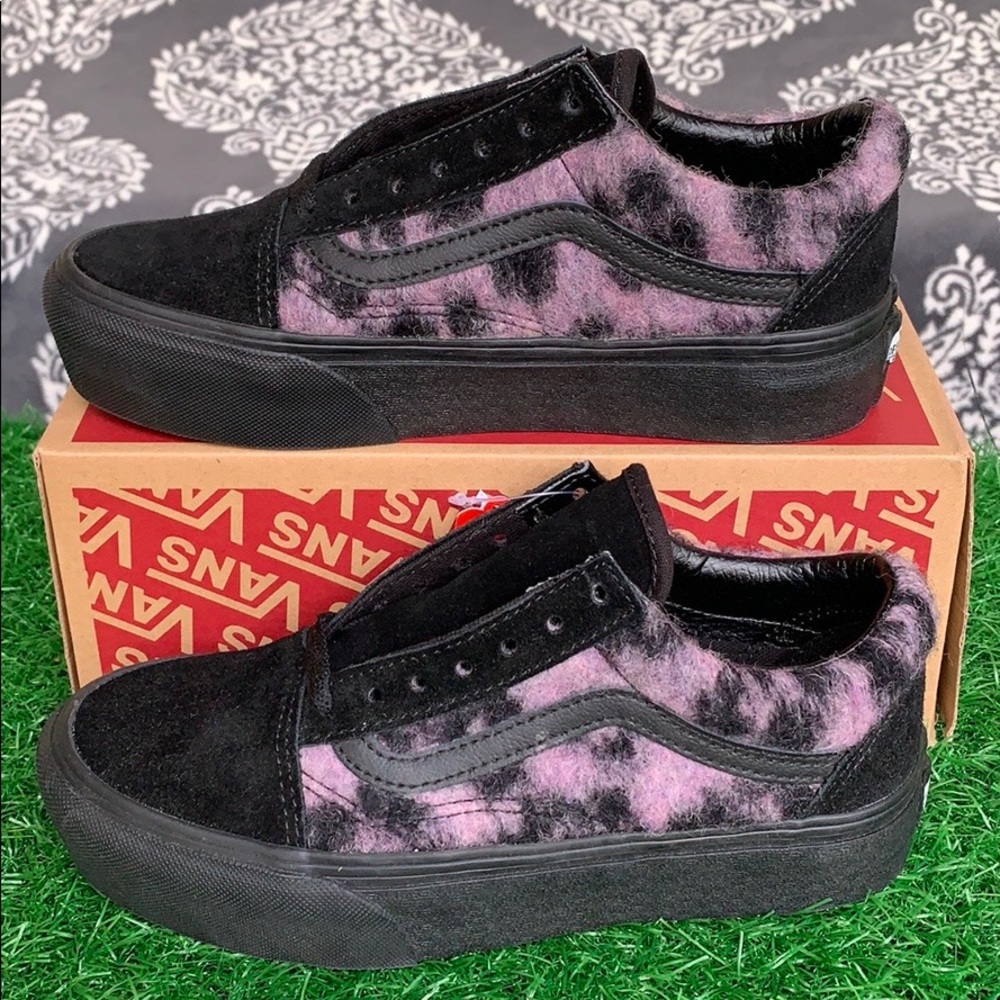 VANS OLD SKOOL PLATFORM MIX LEOPARD PINK/BLACK WMN - Picture 4 of 16